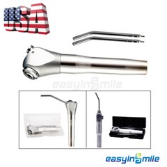 EASYINSMILE Dental 3 Way Air Water Spray Triple Syringe Handpiece 2 Nozzles Tips