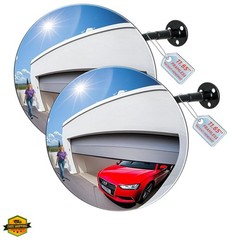 11.65 Inch Frameless 1.8mm Thick Acrylic Convex Mirror – Adjustable Wide Angl…
