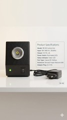 Zaiss led Streak Retinoscope plus desk top rechargeable sysytem with black case