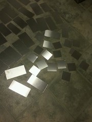 Stainless steel scraps 18 gage Plate random sizes 2 ” to 5 ” TEN PIECE LOT