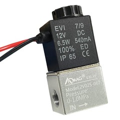 Solenoid Valve DC 12V for Air CO2 Compressor 1/8 Inch NPT 2 Way Normally Open