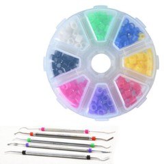 160Pcs/Box Dental Autoclavable Silicone Instrument Code Rings Bands 135ºC Asstd