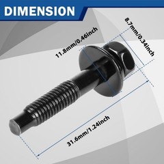 5-Piece Air Filter Housing Screw Set Compatible with Accor Size: 90091-RAA-A00