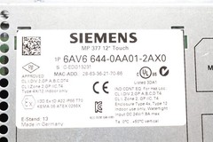SIEMENS MP 377 TOUCH PANEL 6AV6 644-0AA01-2AX0