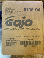 (4 PACK) 23.6oz GoJo 8716-04 Botanical Foam Handwash (700mL Each) 09/2027