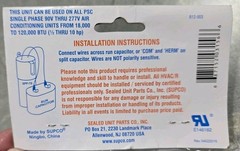Supco SPP7S Super Boost A/C Compressor Relay and Hard Start Capacitor
