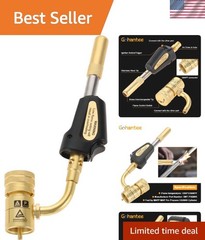 Durable MAPP Gas Turbo Torch with Rotatable Head – Perfect for HVAC and Plumbing