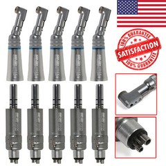 NSK Style Dental Slow Speed Latch Contra Angle / Air Motor E-type Attach 4 Holes