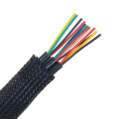 ALL SIZES 1 FT – 100 FT Black Expandable Wire Cable Sleeving Braided Tubing LOT