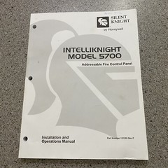 Silent Knight Honeywell Intelliknight Model 5700 Manual Installation Operations