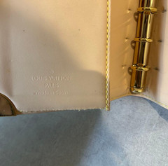 Louis Vuitton Monogram Multicolor Notebook Cover R20896 White Planner Cover Auth