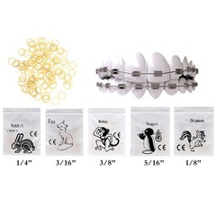 5000Pcs Dental Ortho Elastic Rubber Bands 1/4 3/16 1/8 5/16 2.5 3.5 4.5 6.5 OZ