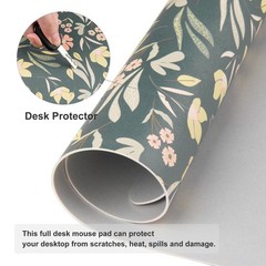 Colorful Star Large Mouse Pad, PU 31.5L x 15.7W inches, Ditsy Floral Print