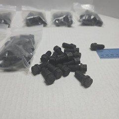 Huge Lot Of Hex Bolts Most Black 3/4″ Length 1/4″ Diameter M10x1.5 Over 110
