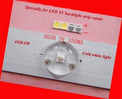 100Pcs 3030 SMD lamp beads 350mA 3V Special for LED TV Backlight Strip