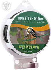 Twist Tie, 328 Feet (100M),Black Cable Ties with Cutter, Black Twist Ties，Garden