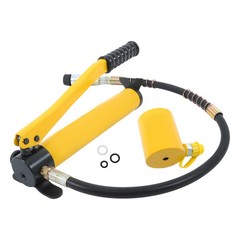 20Ton Hydraulic Cylinder For Jack Low Profile Porta Power Ram Single Acting+Pump