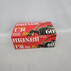 Maxell Blank Cassette Audio Blank Tape UR 60 20-pack Lot Normal Bias New Sealed