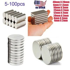 5/10/50/100x N35 Super Strong Round Disc Neodymium Mini Fridge Magnet Rare Earth