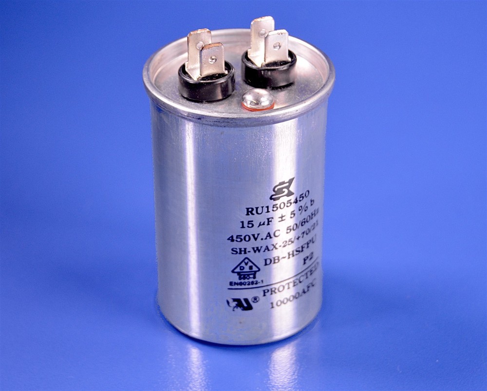 SK 15uF µF mF mFD 5% 450Vac @ 50/60Hz. Motor Start Capacitor P/N: DB-HSFPU