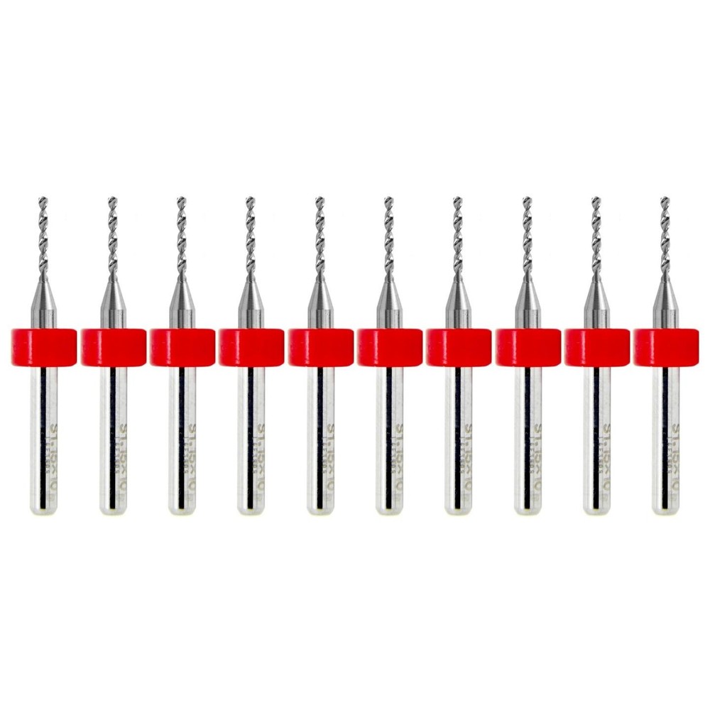 1.15mm 0.045″ Solid Carbide Drill Bit – 10 Pack – CNC – Factory Resharpened