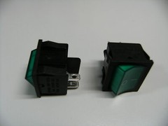2Pc Pack QY605-201-T125 6A 250V 15A 125V Green Power Switch Rocker 2 Position 4P