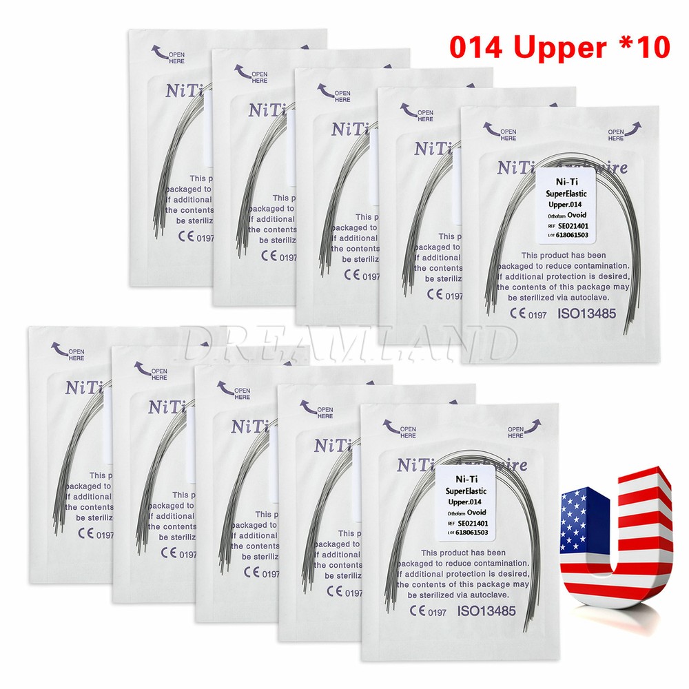 Dental Super Elastic Niti Round Arch Wires Arch Wire for Bracket Braces USA OR