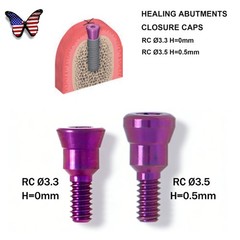 US Fit Straumann Closure Screw Healing Abutment NC/RC Bone Level BL/BLT Titanium