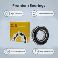 2PCS 6307-2RS Bearing 35×80×21mm Double Sealed