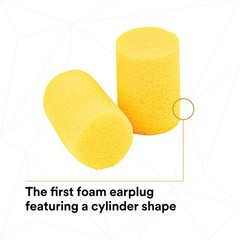 3M Ear Plugs, E-A-R Classic 312-1201, 200 Pairs of Disposable Earplugs, 1