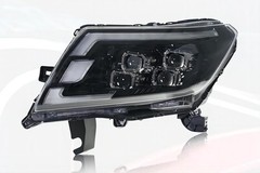 Pair LED Headlight Assembly DRL Sequential Turn For Nissan Navara NP300 2014-22