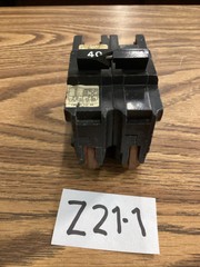 NA240 FPE Federal Pacific 40 Amp 2 Pole Stab-Lok Thick Wide Used (CHIPPED)