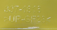 CAT 607-1819 LH Operator Cabin Door Assembly Composite Yellow
