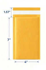 Any size Kraft Bubble Mailers Padded Envelope Shipping Bags Self-Seal 25/50/100