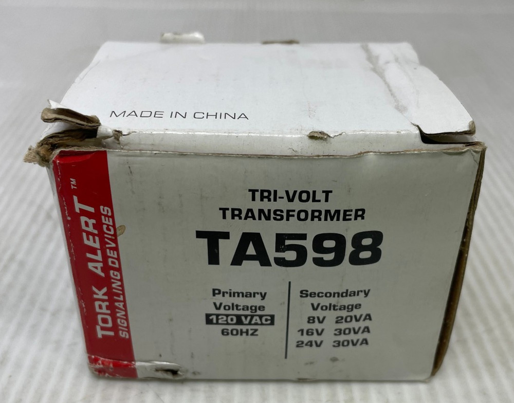 Tork Alert Signaling Devices Tri-Volt Transformer TA598 120VAC