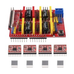 3D Printer CNC Shield V3 Engraver Expansion Board with 4X A4988 Driver Module…