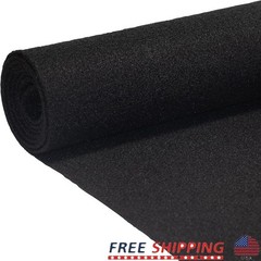 Durable Black Non-Woven Carpet Heavy Duty Protection DIY Car Work & Equipment US
