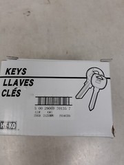 250pcs – HY-KO Key Blank Nickel Plated Brass 21250KW1.