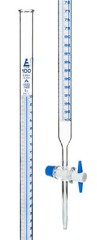 100ml Shellbach Glass Burette – Class A – PTFE Stopcock – Eisco Labs