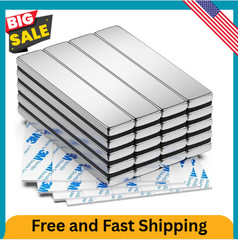 20 Pack Powerful Strong Neodymium Magnets Rare Earth Lifting Magnets 60x10x3mm..