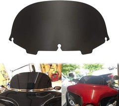 10.5in Black Wave Windshield Harley Street Glide Electra Glide Tri Glide 14-19