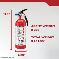 Kidde Auto Fire Extinguisher, UL Rated 5-B:C, Model KD61-5BC