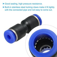 PATIKIL 1/8 Inches Push to Connect Fittings, 10Pcs Plastic Air Line Hose Fitt…
