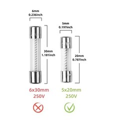 20x T3AL250V 3A 250V SLOW Blow Acting Glass Fuse 5X20mm 3 amp Time-Delay 3000mA