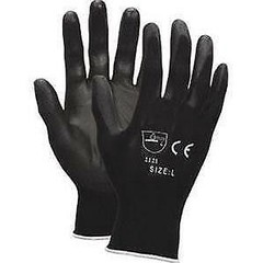 Memphis Glove PU Gloves Small Black Polyurethane Palm 12 Pack