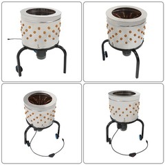 120V 280RPM Motor Feather Plucker Stainless Steel Drum Chicken Plucker Machine