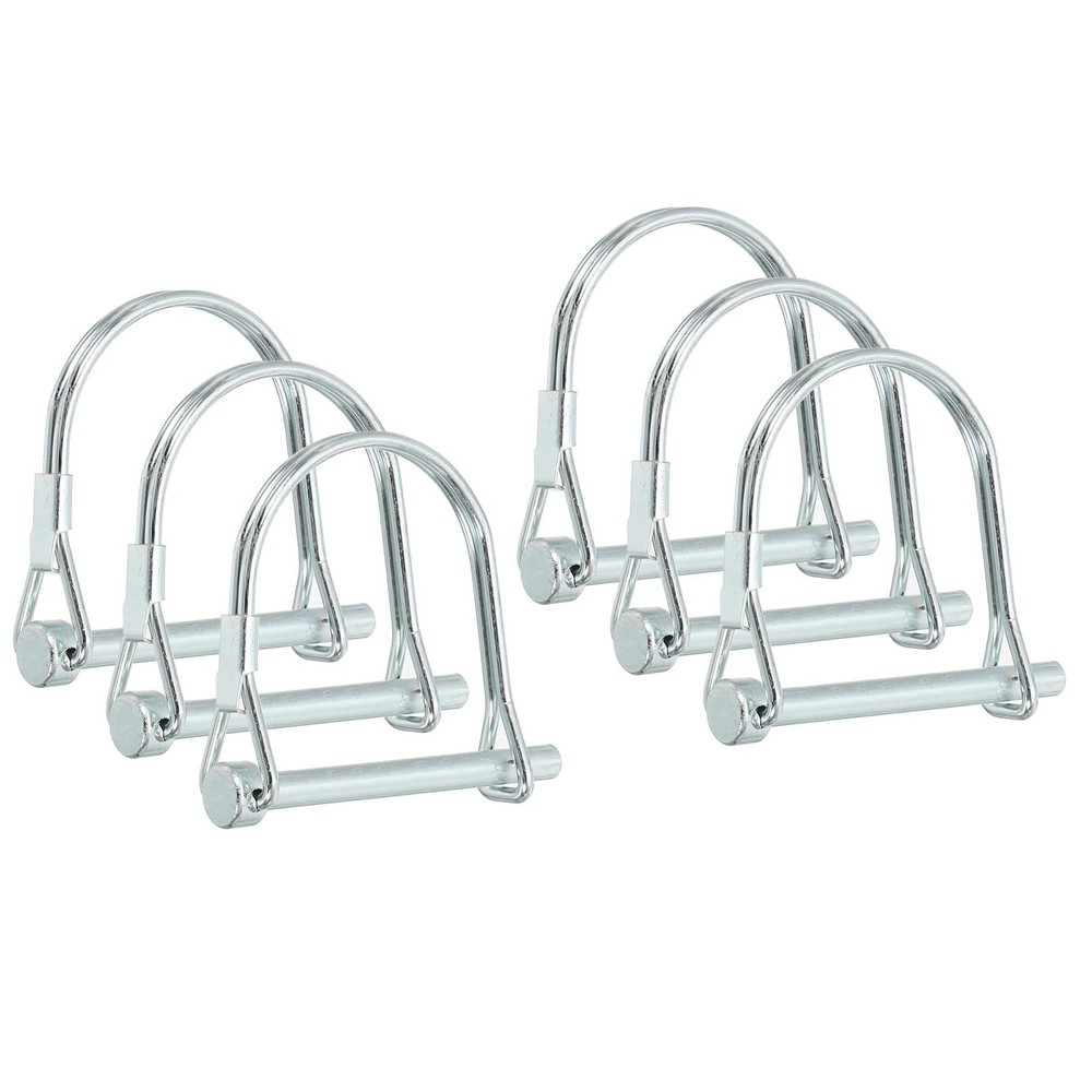 PATIKIL Trailer Coupler Pin 3/16×15/8×1.38″D*L*IW, 6 Pcs Wire Lock Pin Safety…