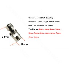 Metal Universal Joint Shaft Coupling Connector For RC Model DIY Car Boat 2-10mm