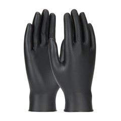 PIP Ambi-Dex Grippaz 67-246 Black Nitrile Gloves 6mil S–XXL Disposable