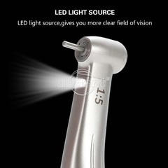 AbDent Electric Handpiece 1:5 LED Contra Angle Fiber Optic High Speed Standard